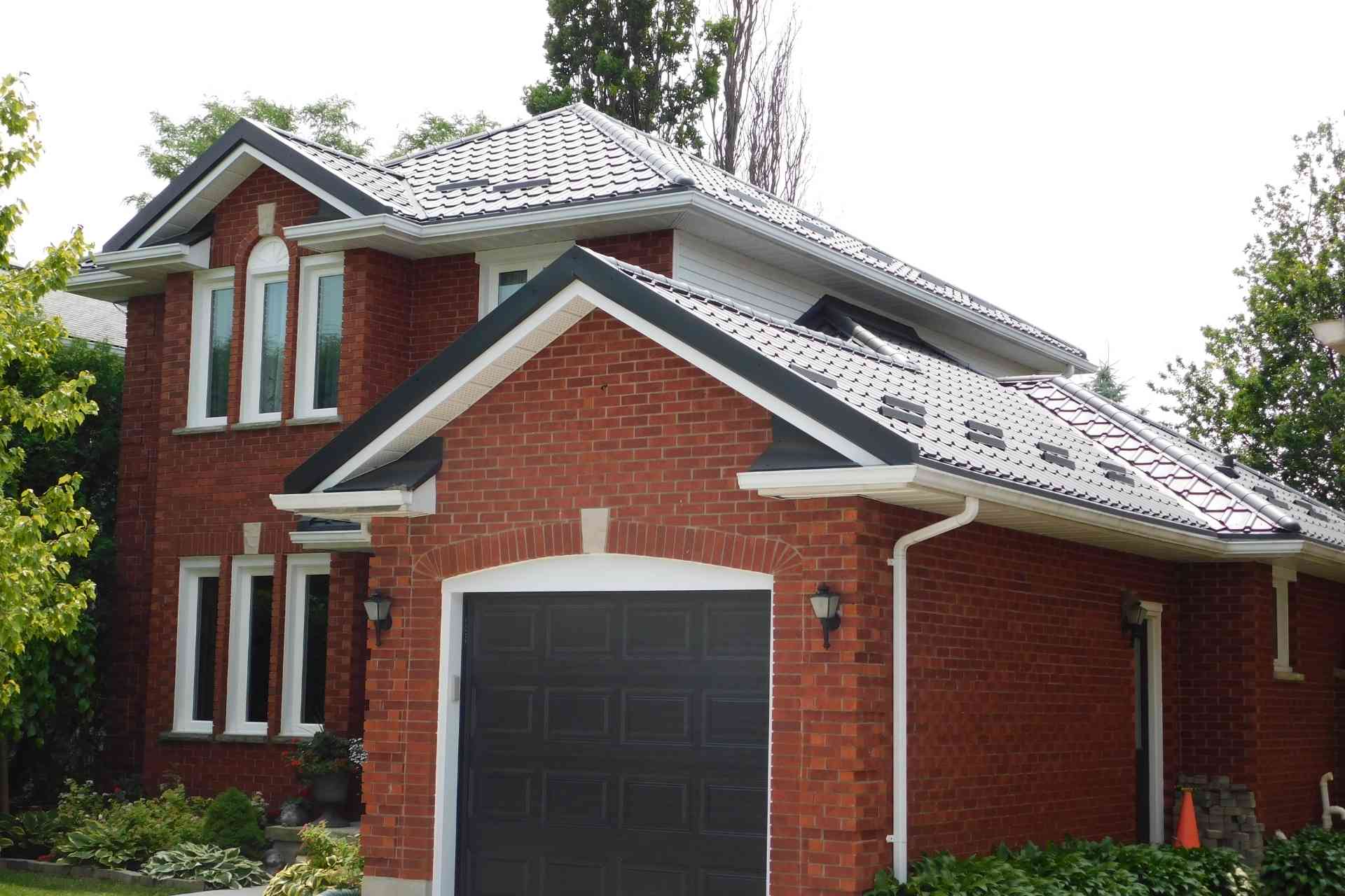 Metal roof close-up