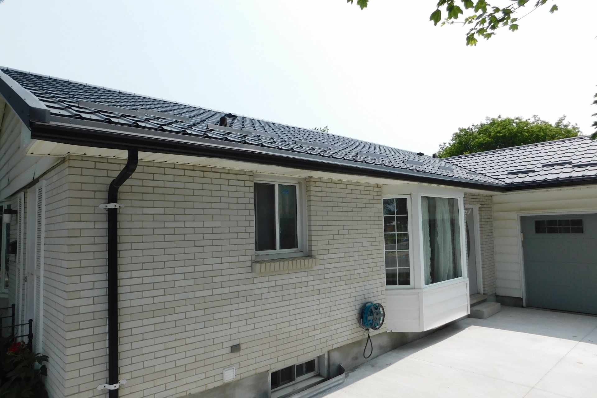 Roofing work in progress